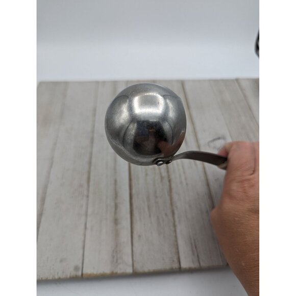 Vintage FLINT Arrowhead Stainless Steel Soup Ladle Spoon 9 1/2" Wheat handle #2 - Picture 8 of 8